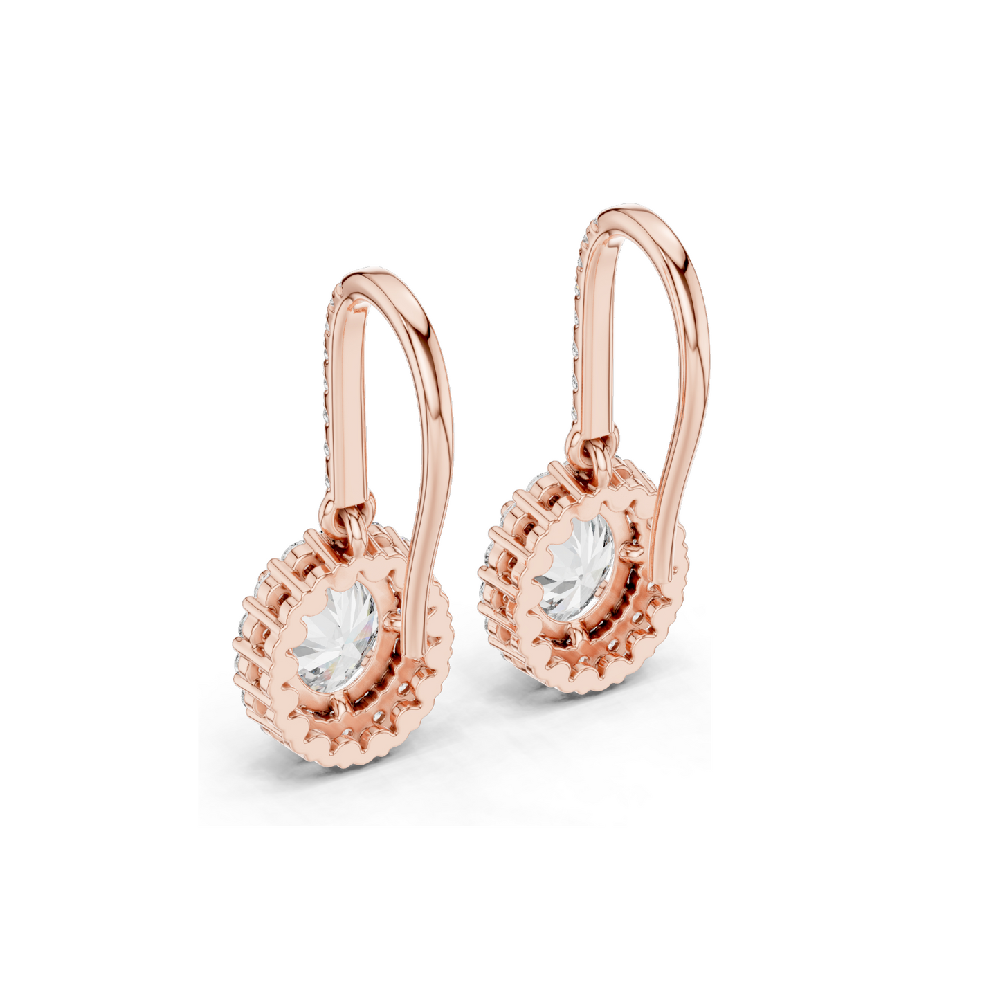 1.29 CT Lab Diamond Earrings for Women | VVS-VS EF Clarity | 18KT, 14KT, 10KT Gold & 925 Silver | Rose, Yellow, White Gold & Moissanite Options