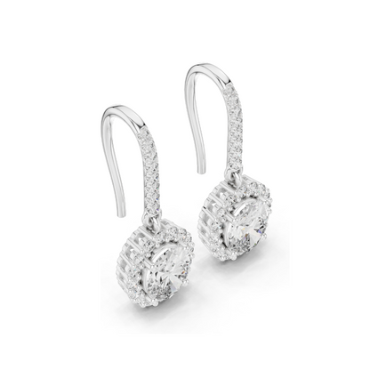 1.29 CT Lab Diamond Earrings for Women | VVS-VS EF Clarity | 18KT, 14KT, 10KT Gold & 925 Silver | Rose, Yellow, White Gold & Moissanite Options