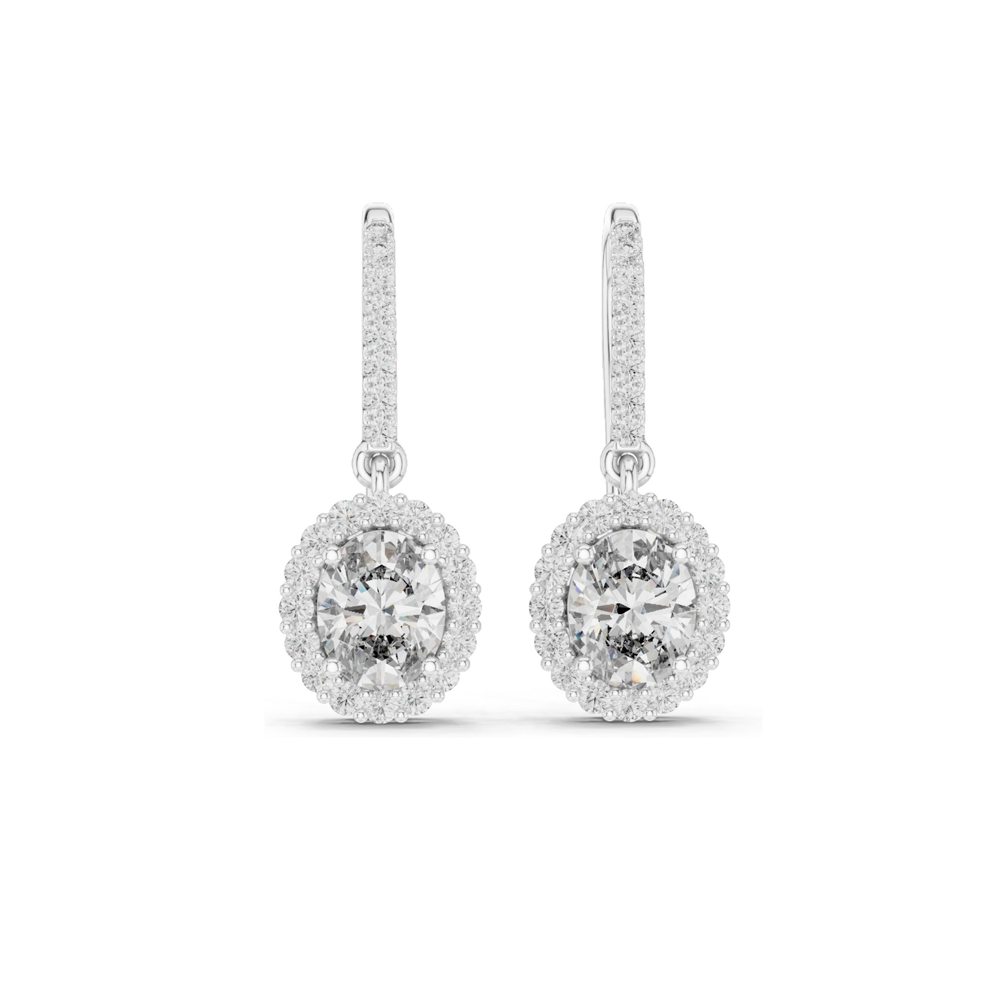 1.29 CT Lab Diamond Earrings for Women | VVS-VS EF Clarity | 18KT, 14KT, 10KT Gold & 925 Silver | Rose, Yellow, White Gold & Moissanite Options