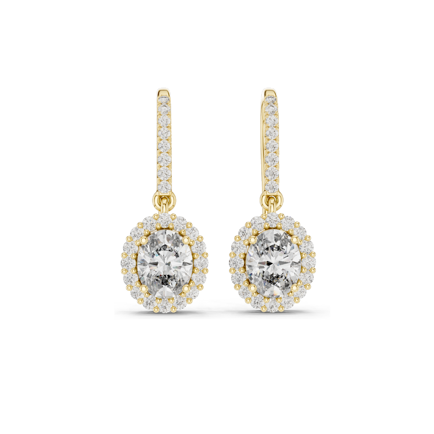 1.29 CT Lab Diamond Earrings for Women | VVS-VS EF Clarity | 18KT, 14KT, 10KT Gold & 925 Silver | Rose, Yellow, White Gold & Moissanite Options