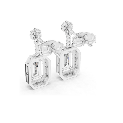 1.05 CT Lab Diamond Earrings for Women | VVS-VS EF Clarity | 18KT, 14KT, 10KT Gold & 925 Silver | Rose, Yellow, White Gold & Moissanite Options