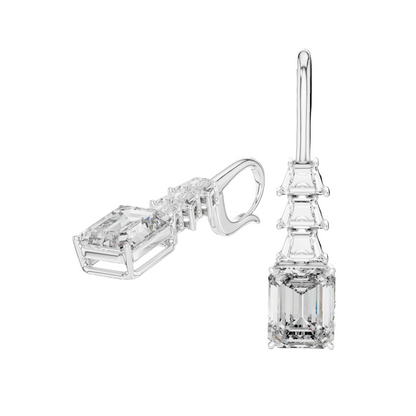 9.52 CT Lab Grown VVS-VS EF CVD Diamond Earrings | 18KT, 14KT, 10KT Gold & 925 Silver | Rose, Yellow, White Gold & Moissanite Options