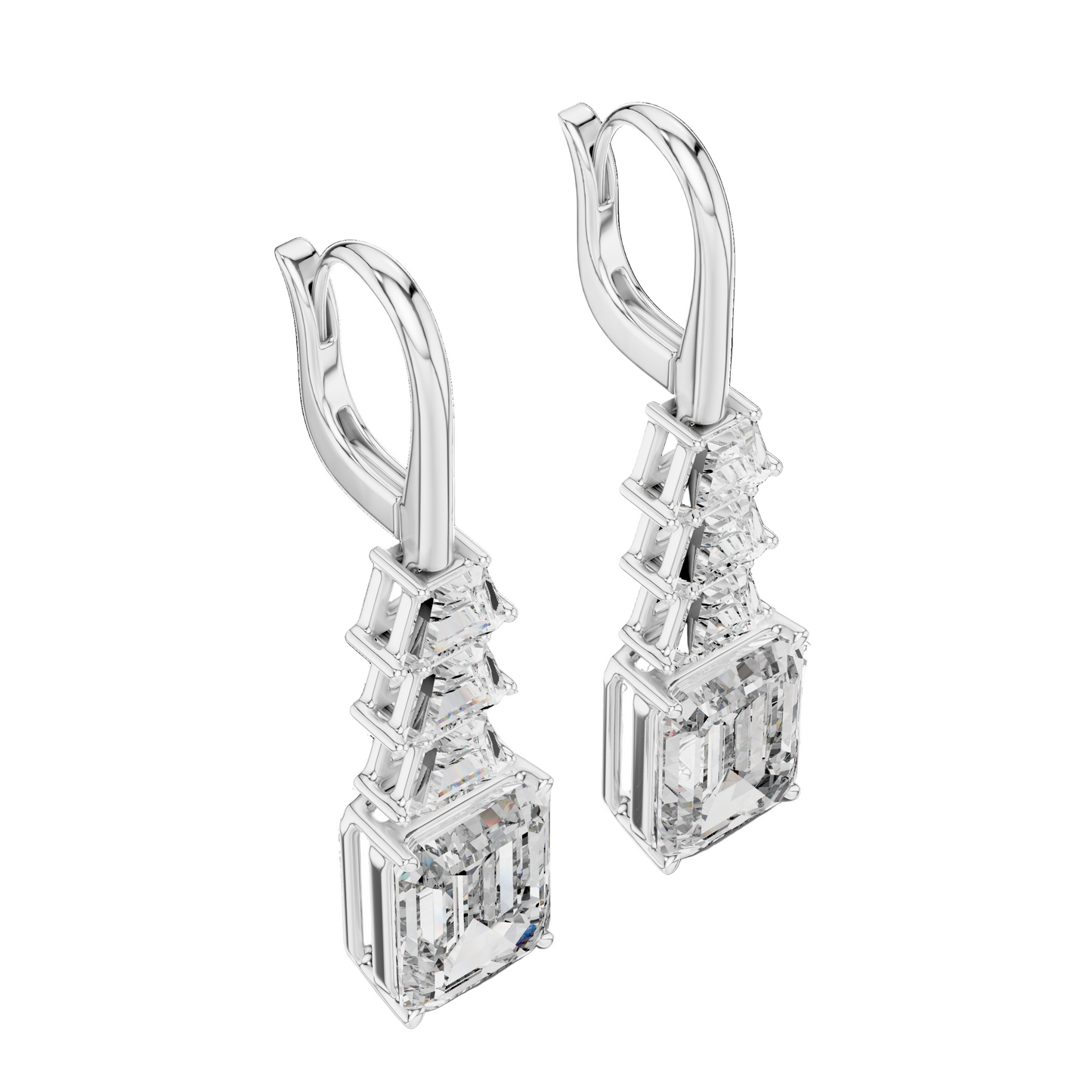 9.52 CT Lab Grown VVS-VS EF CVD Diamond Earrings | 18KT, 14KT, 10KT Gold & 925 Silver | Rose, Yellow, White Gold & Moissanite Options