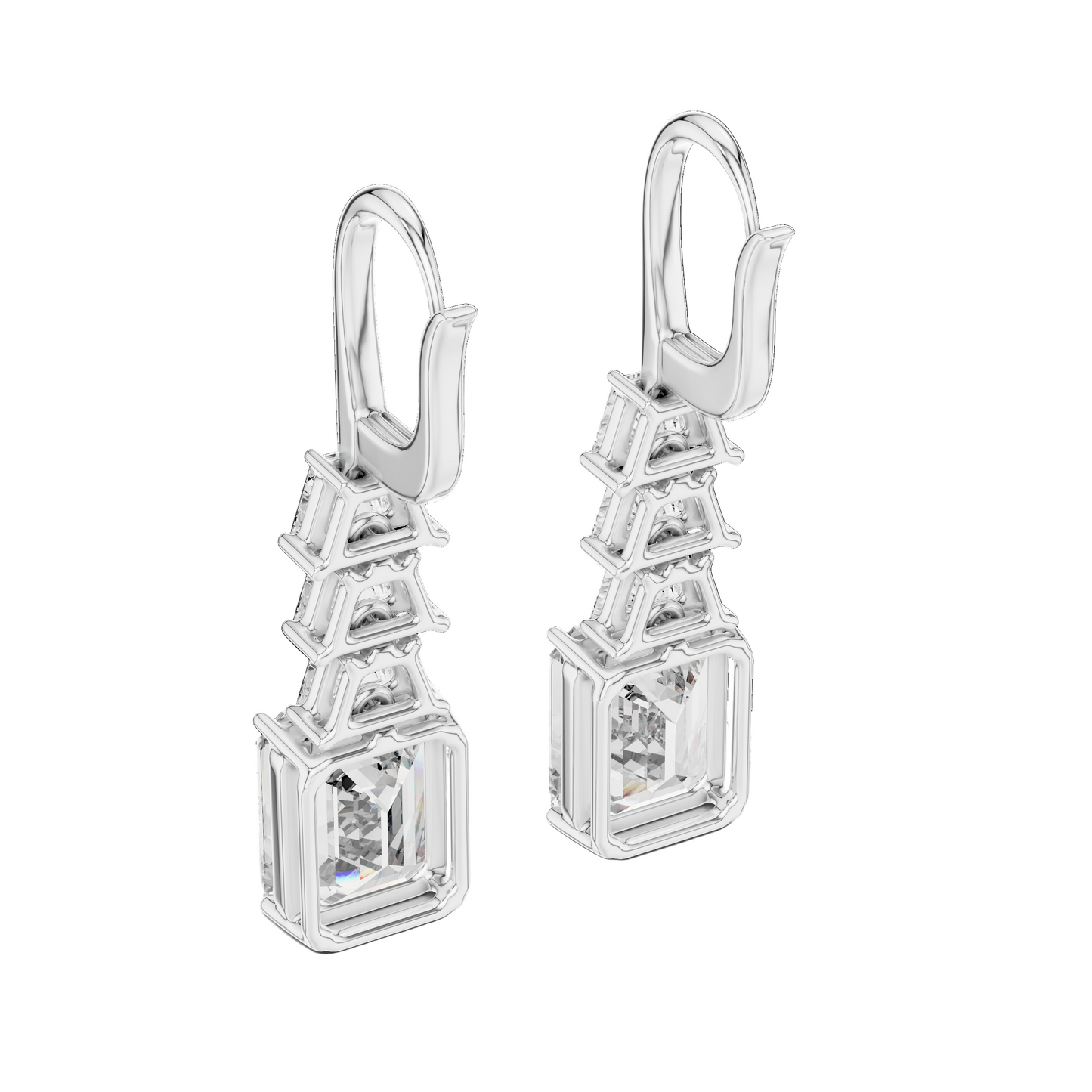 9.52 CT Lab Grown VVS-VS EF CVD Diamond Earrings | 18KT, 14KT, 10KT Gold & 925 Silver | Rose, Yellow, White Gold & Moissanite Options