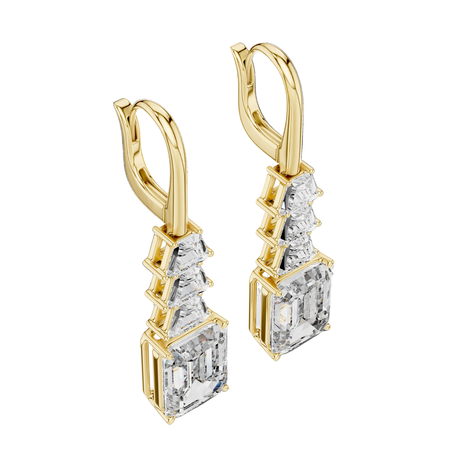 9.52 CT Lab Grown VVS-VS EF CVD Diamond Earrings | 18KT, 14KT, 10KT Gold & 925 Silver | Rose, Yellow, White Gold & Moissanite Options
