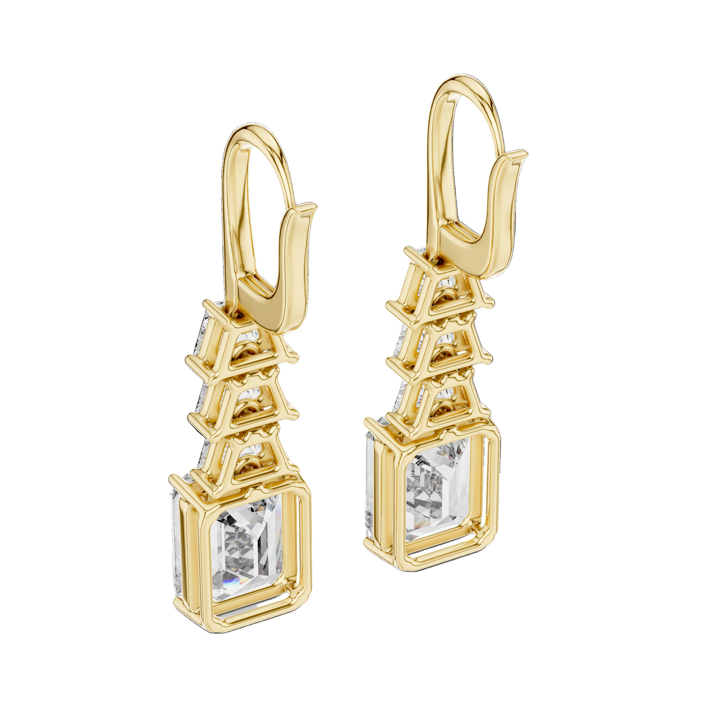 9.52 CT Lab Grown VVS-VS EF CVD Diamond Earrings | 18KT, 14KT, 10KT Gold & 925 Silver | Rose, Yellow, White Gold & Moissanite Options