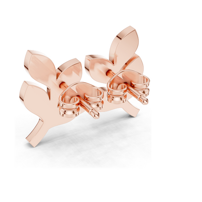 0.28ct VVS-VS EF CVD Diamond Leaf Earrings | 18KT, 14KT, 10KT Gold & 925 Silver | Moissanite Options | Rose, Yellow, White Gold | Luxury Fine Jewelry