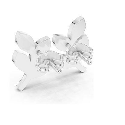 0.28ct VVS-VS EF CVD Diamond Leaf Earrings | 18KT, 14KT, 10KT Gold & 925 Silver | Moissanite Options | Rose, Yellow, White Gold | Luxury Fine Jewelry