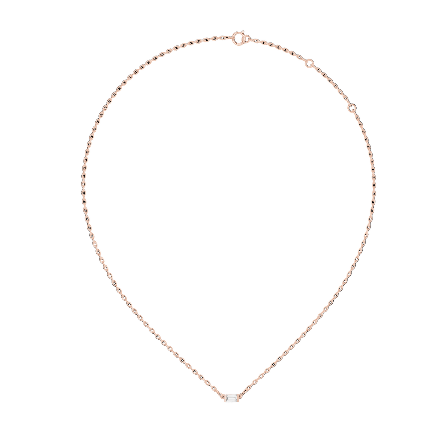 0.31 CT Lab-Grown VVS-VS CVD Diamond Necklace Pendant | 18KT, 14KT, 10KT Yellow, Rose, White Gold | Sustainable Luxury Jewelry