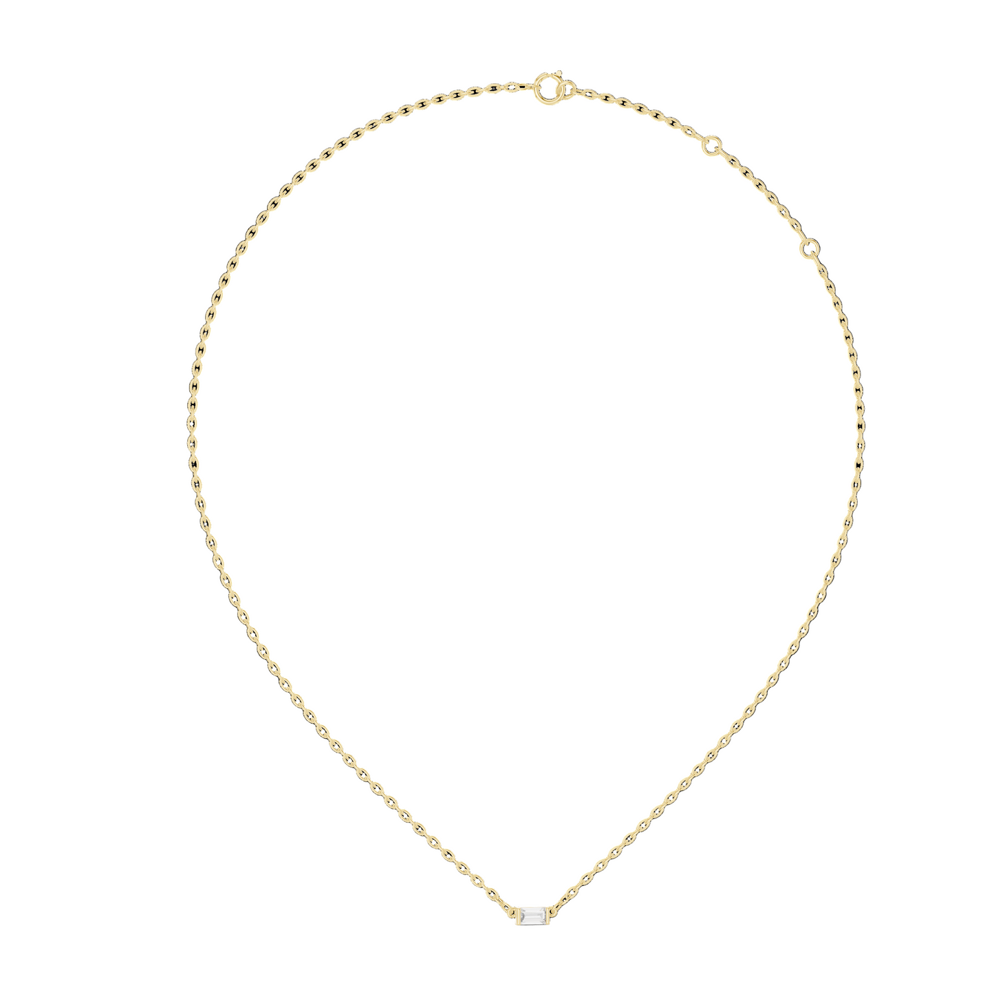 0.31 CT Lab-Grown VVS-VS CVD Diamond Necklace Pendant | 18KT, 14KT, 10KT Yellow, Rose, White Gold | Sustainable Luxury Jewelry