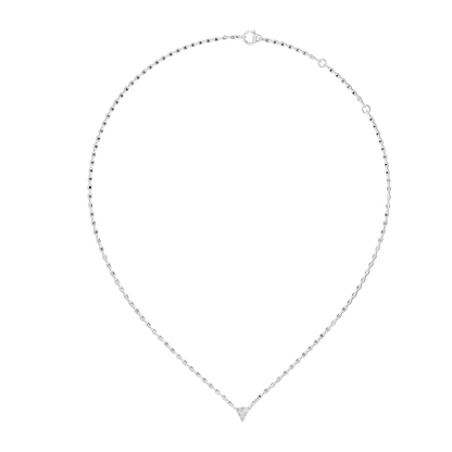 0.74 CT Lab VVS-VS-EF CVD Diamond Pendant Necklace | 18KT, 14KT Rose, Yellow, White Gold | Elegant Chain Pendant for Women