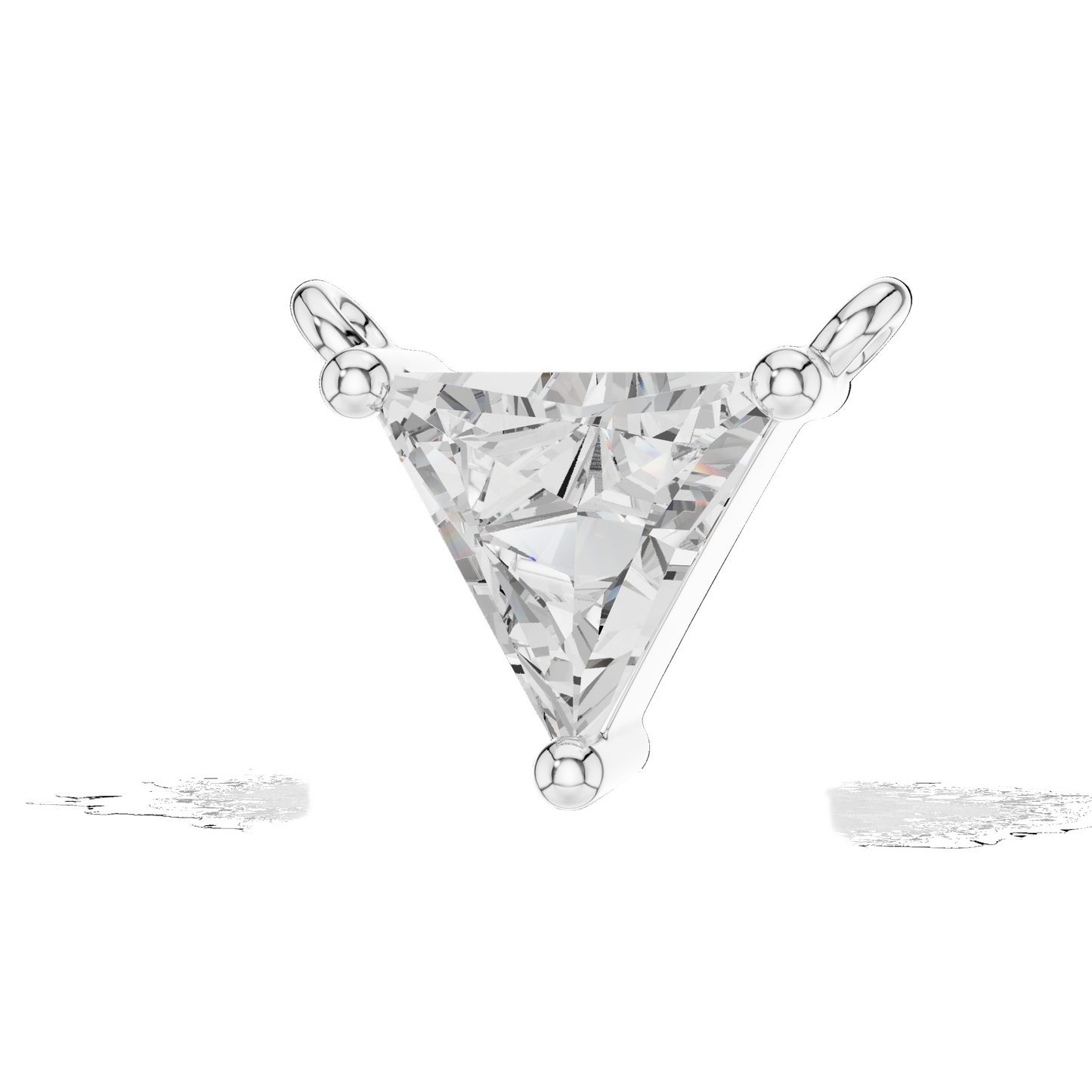 0.74 CT Lab VVS-VS-EF CVD Diamond Pendant Necklace | 18KT, 14KT Rose, Yellow, White Gold | Elegant Chain Pendant for Women