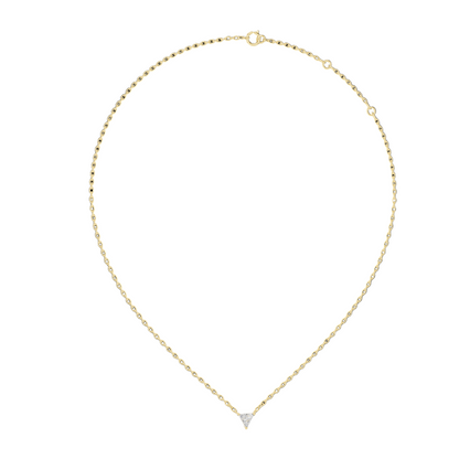 0.74 CT Lab VVS-VS-EF CVD Diamond Pendant Necklace | 18KT, 14KT Rose, Yellow, White Gold | Elegant Chain Pendant for Women