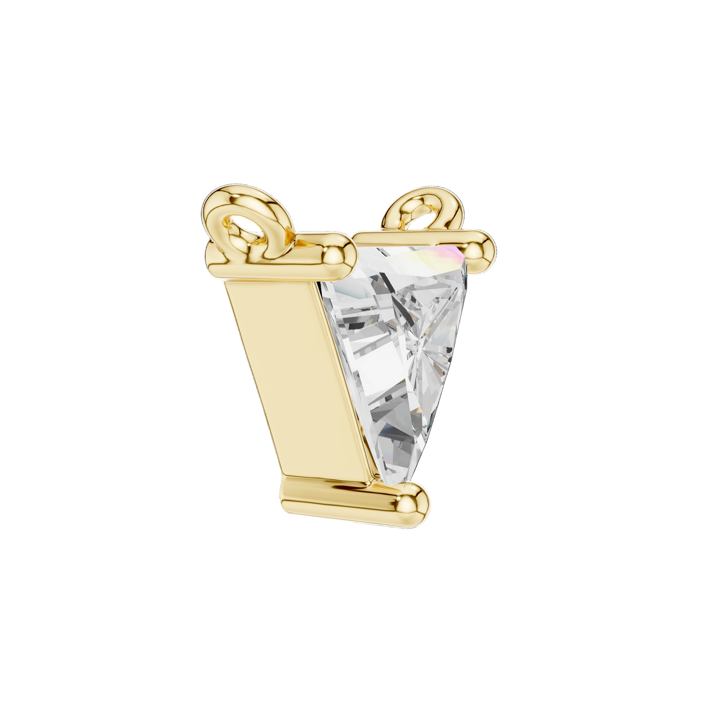 0.74 CT Lab VVS-VS-EF CVD Diamond Pendant Necklace | 18KT, 14KT Rose, Yellow, White Gold | Elegant Chain Pendant for Women