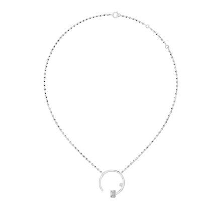 0.98 CT Lab-Created Emerald Cut Diamond Pendant Necklace | VVS-VS EF CVD Diamonds | 18KT, 14KT Rose, Yellow, White Gold