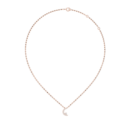0.205 CT Lab-Grown VVS-VS EF CVD Diamond Pendant Necklace | 18KT, 14KT Gold & 925 Silver | Rose, Yellow, White Gold Options | Sustainable & Ethical Jewelry