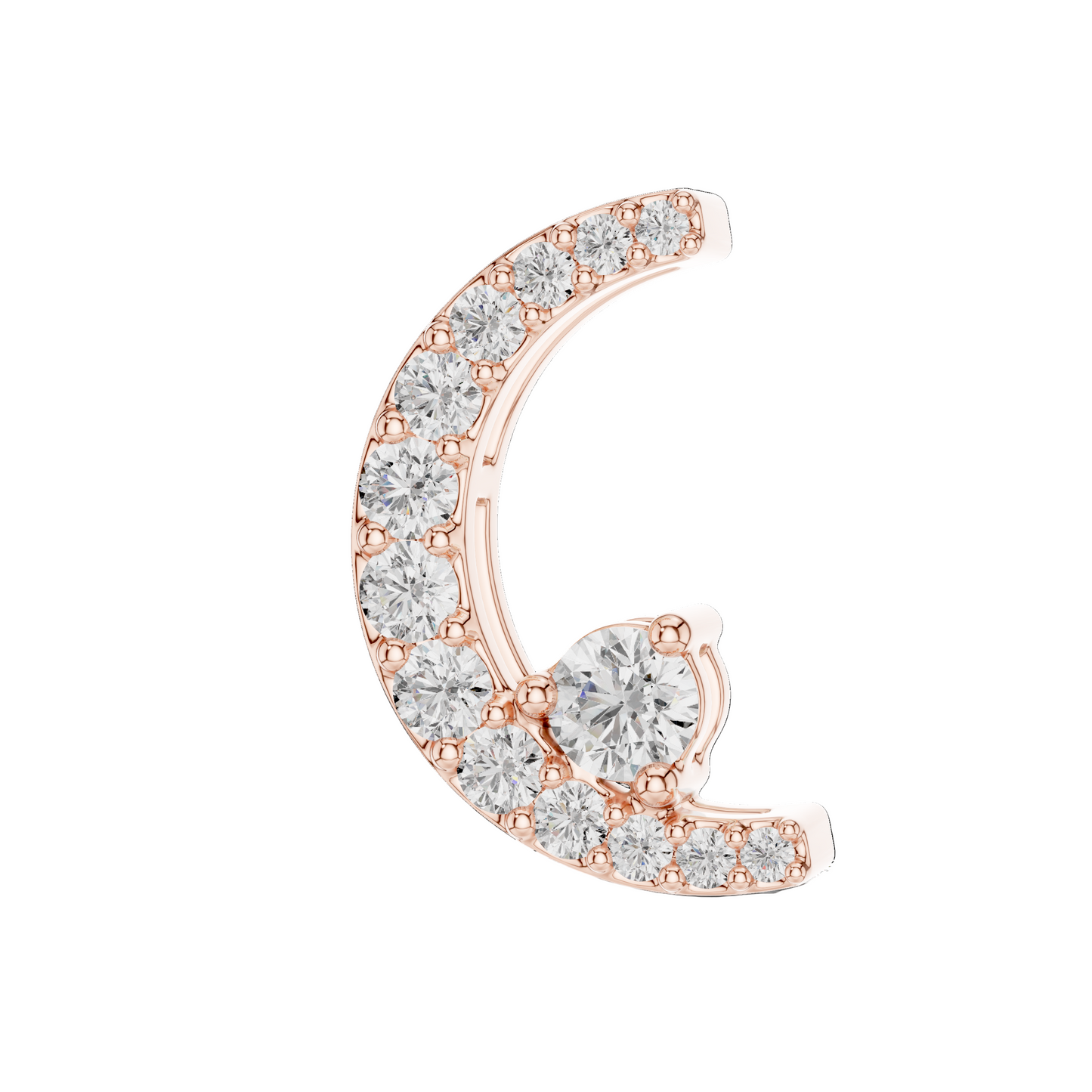 0.205 CT Lab-Grown VVS-VS EF CVD Diamond Pendant Necklace | 18KT, 14KT Gold & 925 Silver | Rose, Yellow, White Gold Options | Sustainable & Ethical Jewelry