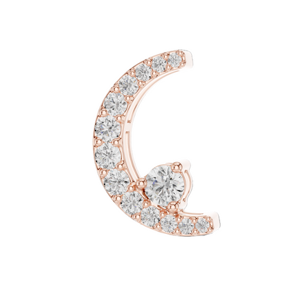 0.205 CT Lab-Grown VVS-VS EF CVD Diamond Pendant Necklace | 18KT, 14KT Gold & 925 Silver | Rose, Yellow, White Gold Options | Sustainable & Ethical Jewelry