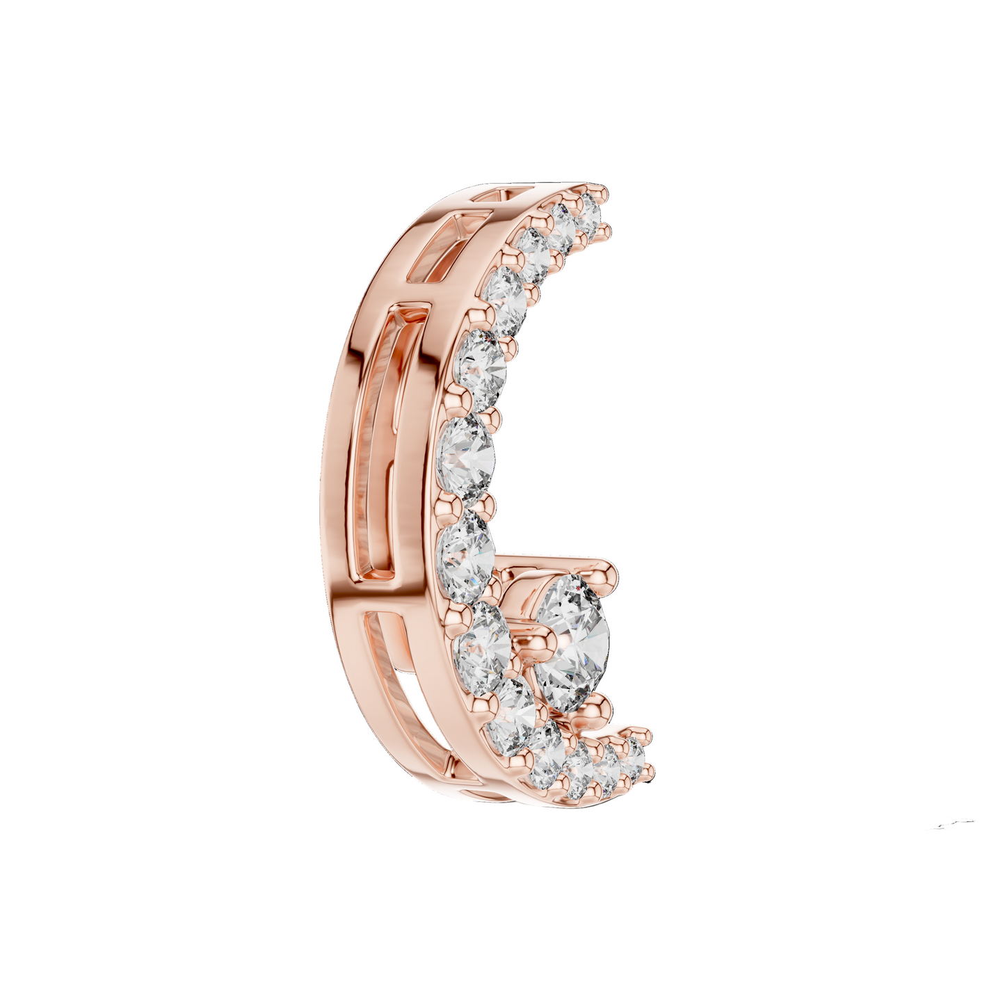 0.205 CT Lab-Grown VVS-VS EF CVD Diamond Pendant Necklace | 18KT, 14KT Gold & 925 Silver | Rose, Yellow, White Gold Options | Sustainable & Ethical Jewelry