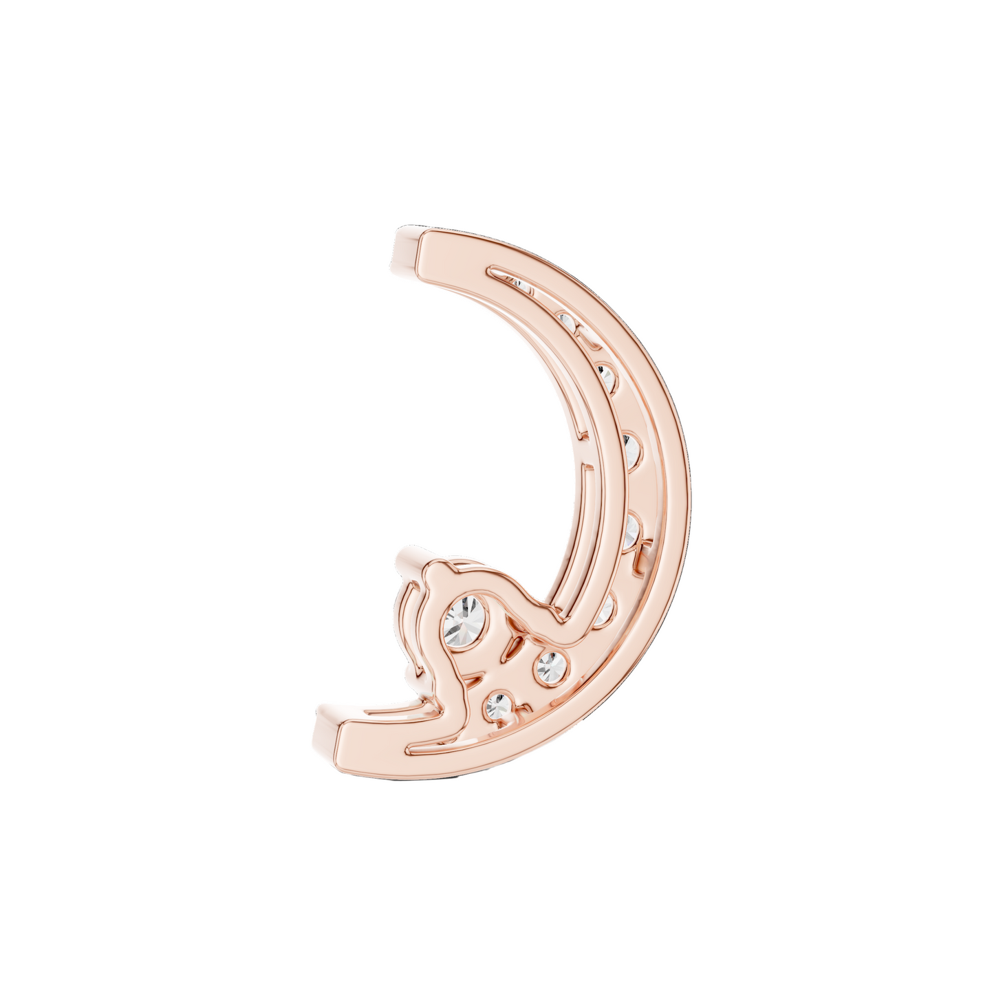 0.205 CT Lab-Grown VVS-VS EF CVD Diamond Pendant Necklace | 18KT, 14KT Gold & 925 Silver | Rose, Yellow, White Gold Options | Sustainable & Ethical Jewelry