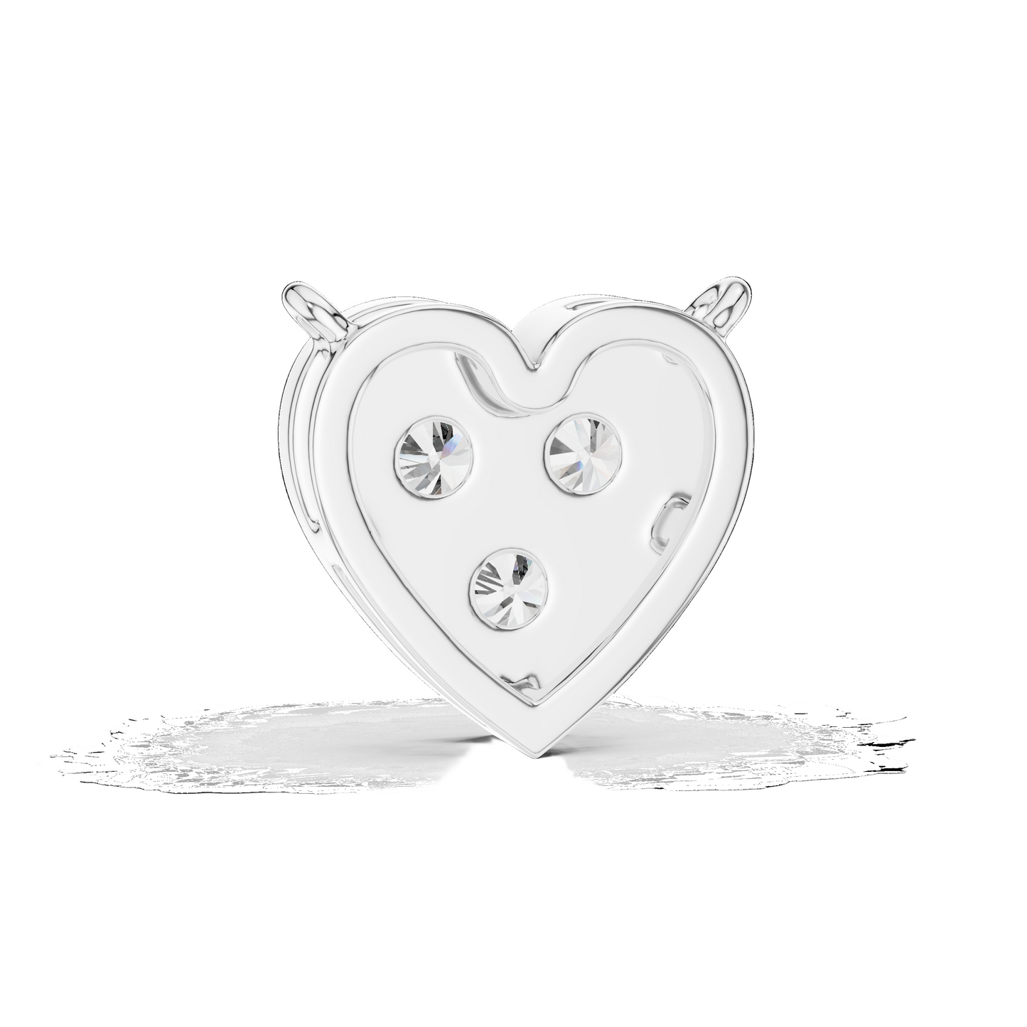 0.36ct Lab-Grown Diamond Heart Pendant Necklace | VVS-VS Clarity, EF Color | 18KT, 14KT Gold & 925 Silver | Rose, Yellow, White Gold Options