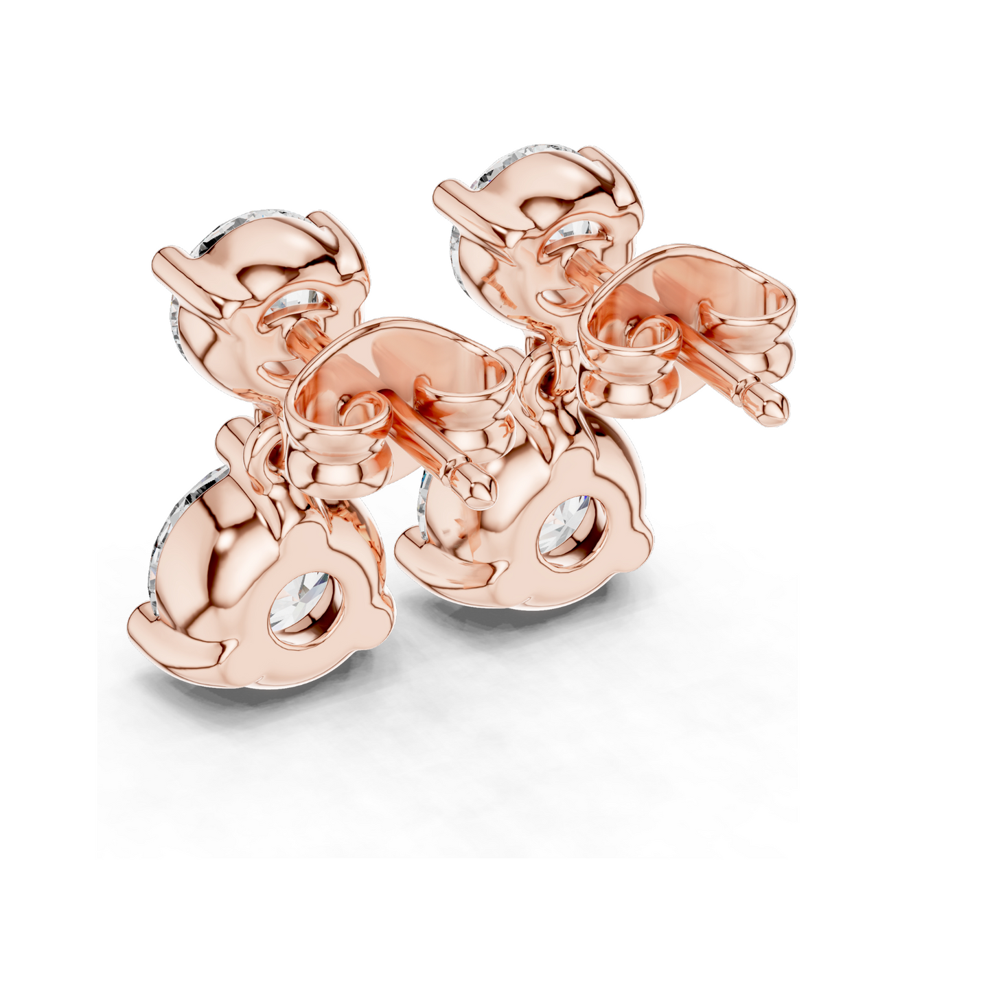3 Carat Lab Diamond Drop Earrings | Round Brilliant Cut | 10KT, 14KT, 18KT Gold & 925 Silver | Rose, Yellow, White Gold | Luxury Fine Jewelry