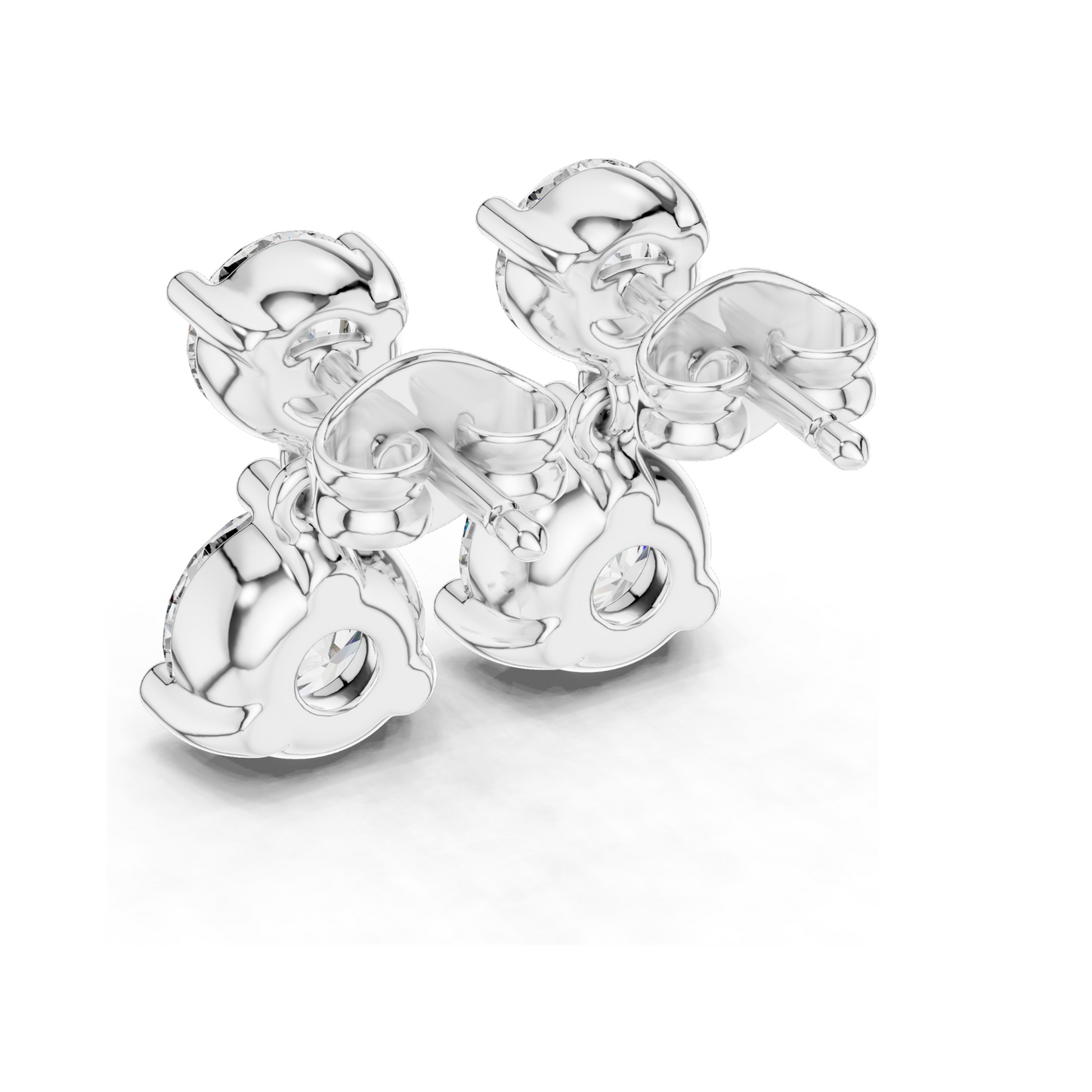 3 Carat Lab Diamond Drop Earrings | Round Brilliant Cut | 10KT, 14KT, 18KT Gold & 925 Silver | Rose, Yellow, White Gold | Luxury Fine Jewelry