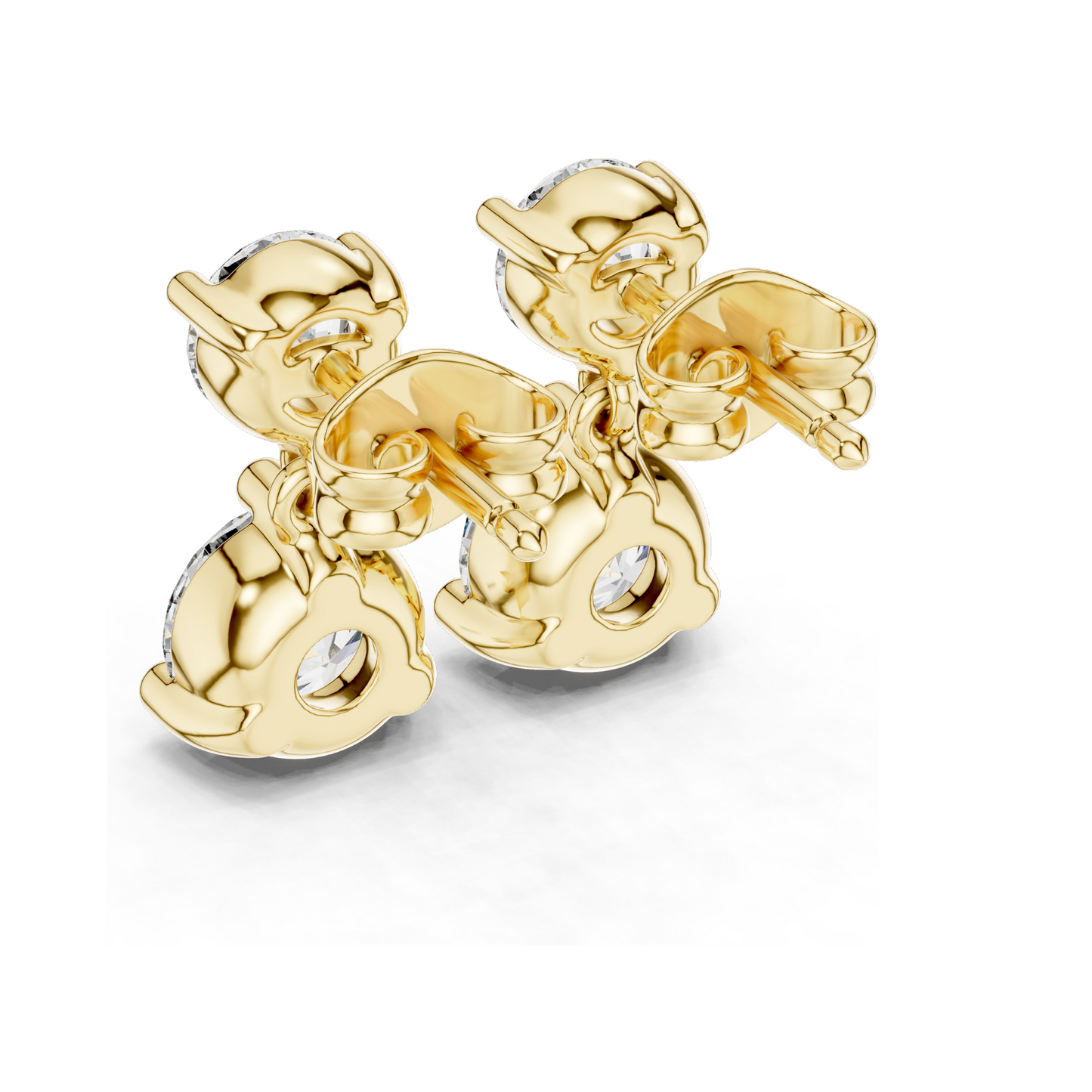 3 Carat Lab Diamond Drop Earrings | Round Brilliant Cut | 10KT, 14KT, 18KT Gold & 925 Silver | Rose, Yellow, White Gold | Luxury Fine Jewelry