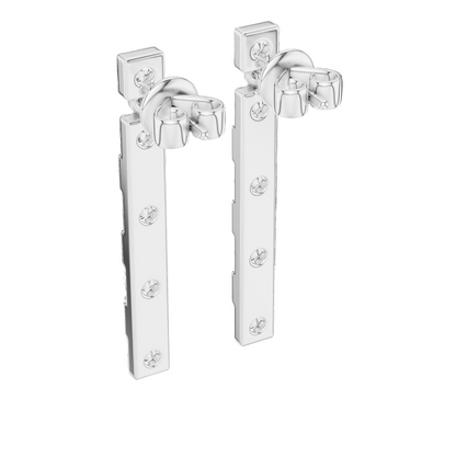 1.1 CT Lab Grown Diamond Drop Earrings | VVS-VS EF Round Cut | 18KT, 14KT, 10KT Gold & 925 Silver | Rose, Yellow, White Gold & Moissanite Options