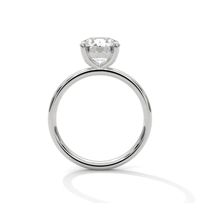 1ct Lab Diamond Solitaire Engagement Ring | 14K 18K 10K Gold or 925 Silver | Classic Round Cut Diamond Ring | Minimalist Wedding Ring