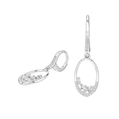 0.277 CT Lab-Grown VVS-VS EF Diamond Dangle Earrings | 18KT, 14KT, 10KT Gold & 925 Silver | Rose, Yellow, White Gold & Moissanite Options