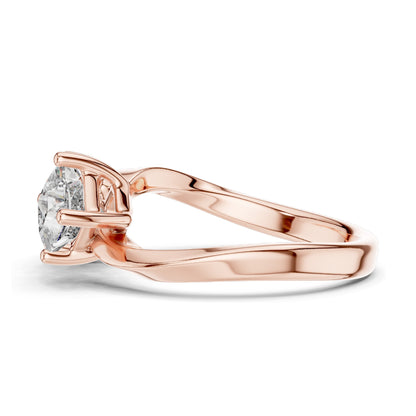 0.90 CT Princess Cut Lab Diamond Two-Stone Ring for Women | VVS-VS EF Clarity | 18KT, 14KT, 10KT Gold & 925 Silver | Rose, Yellow, White Gold & Moissanite Options