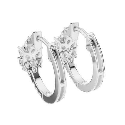 0.17 CT Lab Diamond Pear & Round Cut Earrings | VVS-VS EF CVD Diamonds | 18KT, 14KT, 10KT Gold & 925 Silver | Rose, Yellow, White Gold | Moissanite Option