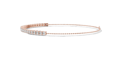 8.06 CT Lab Diamond Tennis Bracelet | Round Brilliant Cut | 10KT, 14KT, 18KT Gold & 925 Silver | Rose, Yellow, White Gold | Luxury Fine Jewelry
