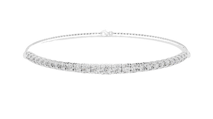8.06 CT Lab Diamond Tennis Bracelet | Round Brilliant Cut | 10KT, 14KT, 18KT Gold & 925 Silver | Rose, Yellow, White Gold | Luxury Fine Jewelry