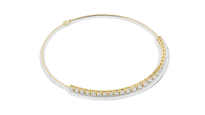 8.06 CT Lab Diamond Tennis Bracelet | Round Brilliant Cut | 10KT, 14KT, 18KT Gold & 925 Silver | Rose, Yellow, White Gold | Luxury Fine Jewelry