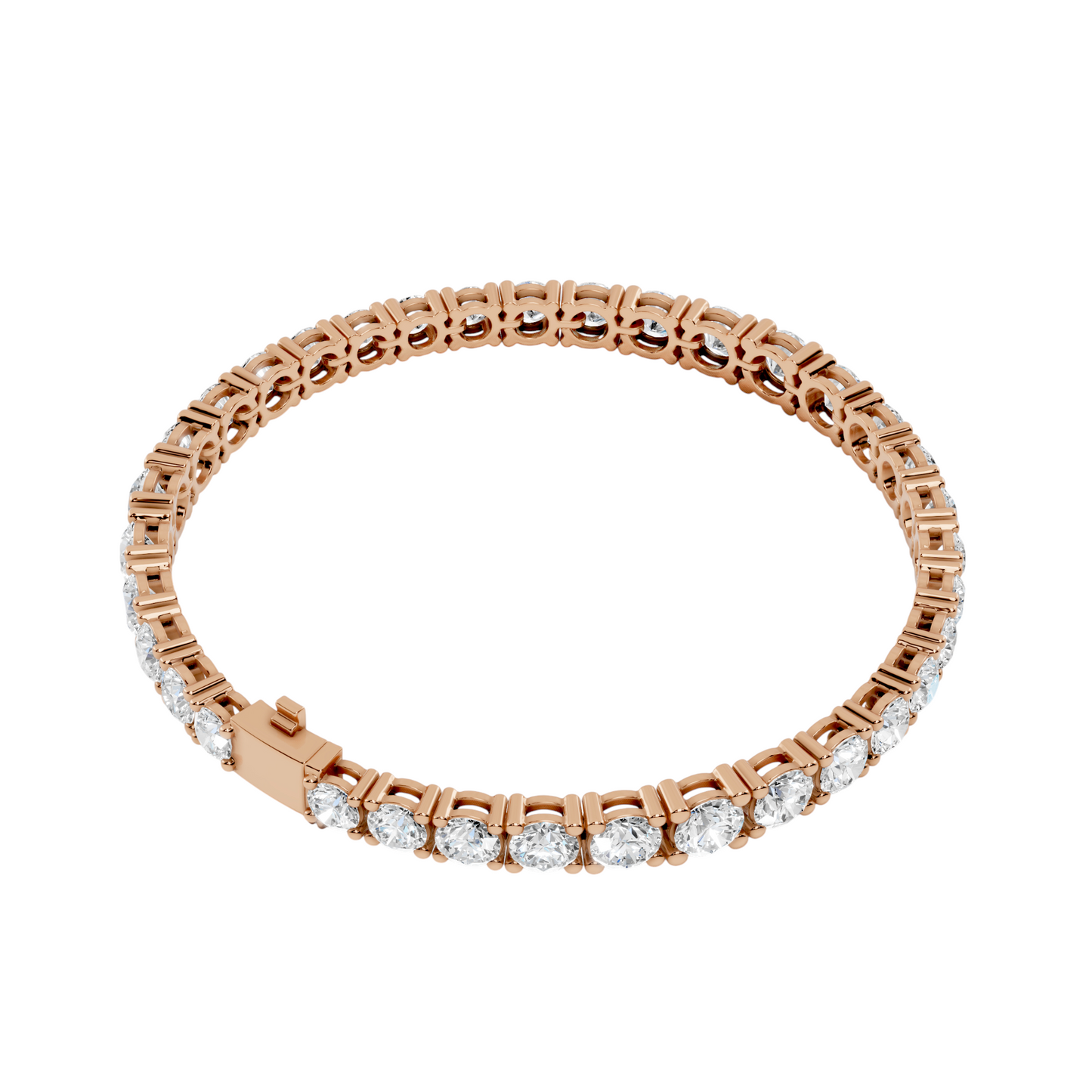 13.20 CT Lab Diamond Tennis Bracelet | Round Brilliant Cut | 18KT, 14KT, 10KT Gold & 925 Silver | Rose, Yellow, White Gold | Luxury Fine Jewelry for Her
