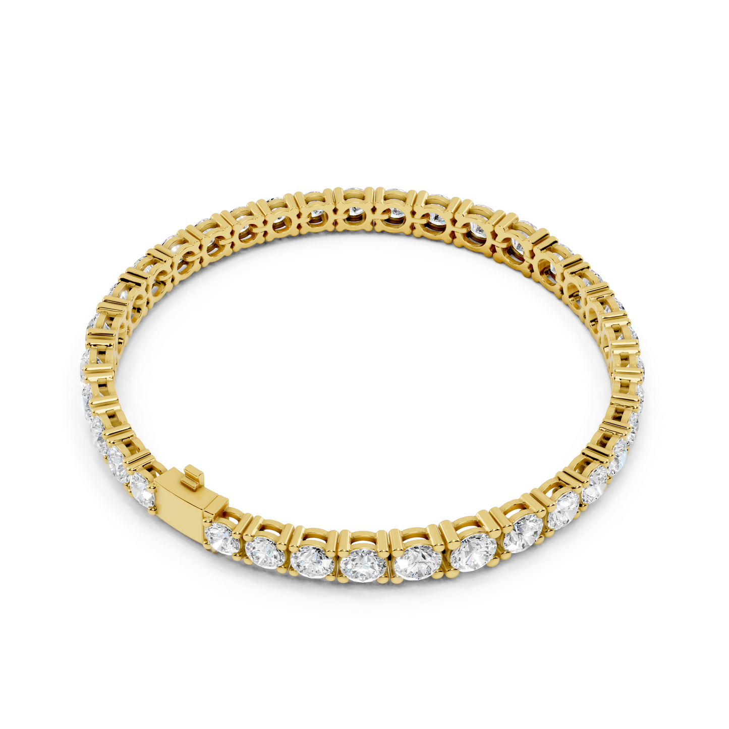 13.198 CT Lab Grown VVS-VS EF CVD Diamond Tennis Bracelet | Round Brilliant Cut | 18KT, 14KT, 10KT Gold & 925 Silver | Rose, Yellow, White Gold Options | Luxury Fine Jewelry