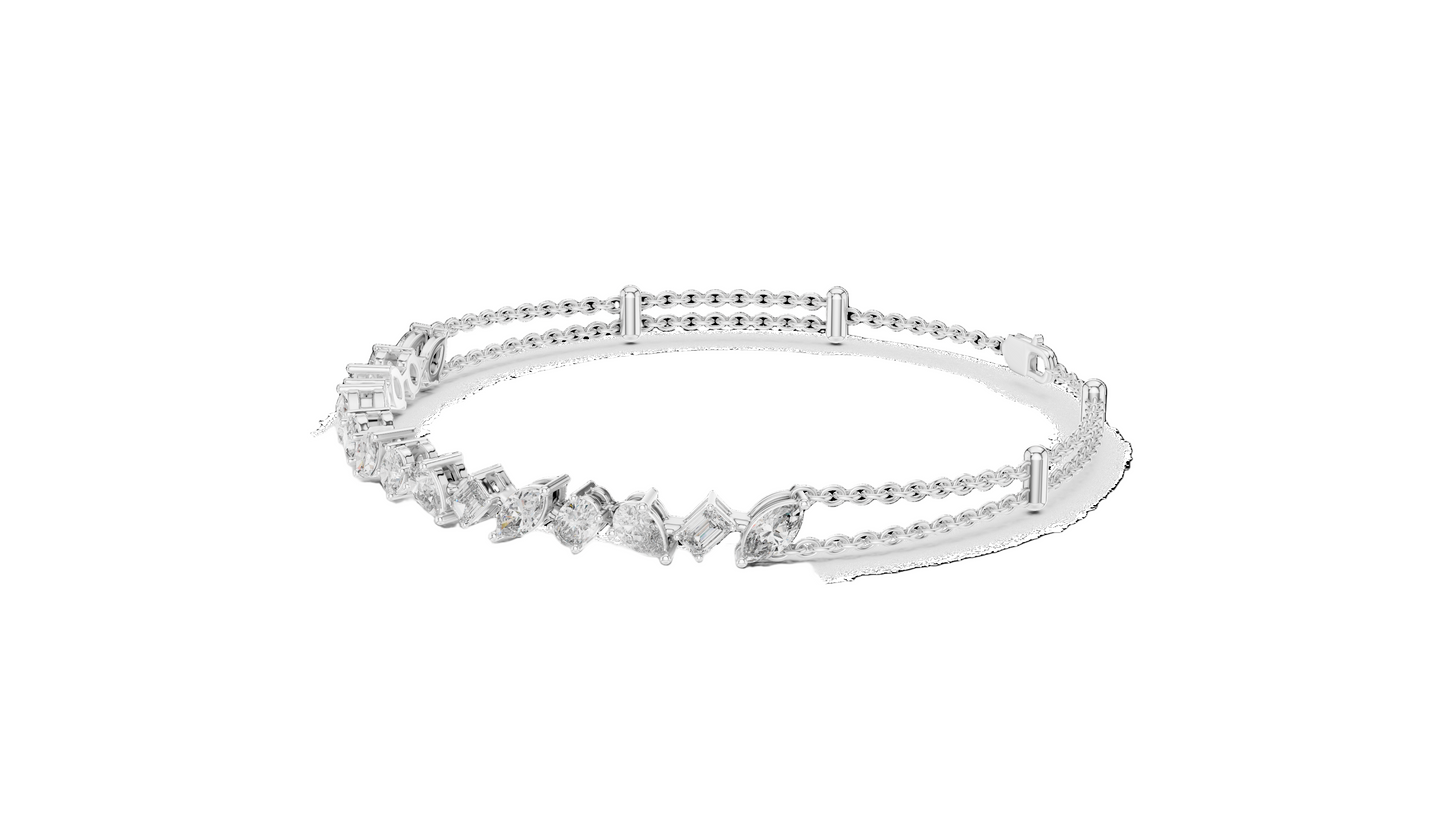 1.04 CT Lab Diamond Tennis Bracelet | Marquise, Round & Emerald Cuts | 18KT, 14KT, 10KT Gold & 925 Silver | Rose, Yellow, White Gold Options | Luxury Fine Jewelry