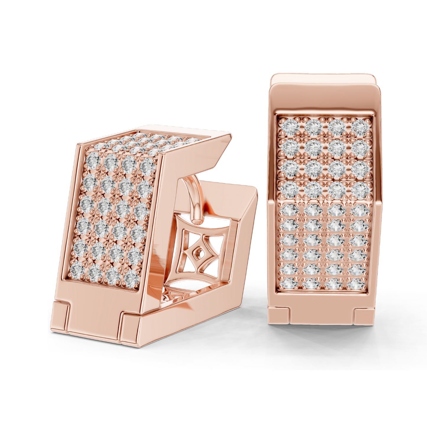 0.4 CT Lab Diamond Earrings | VVS-VS Clarity, EF Color | 18KT, 14KT, 10KT Gold & 925 Silver | Rose, Yellow, White Gold | Moissanite Accent Luxury Jewelry