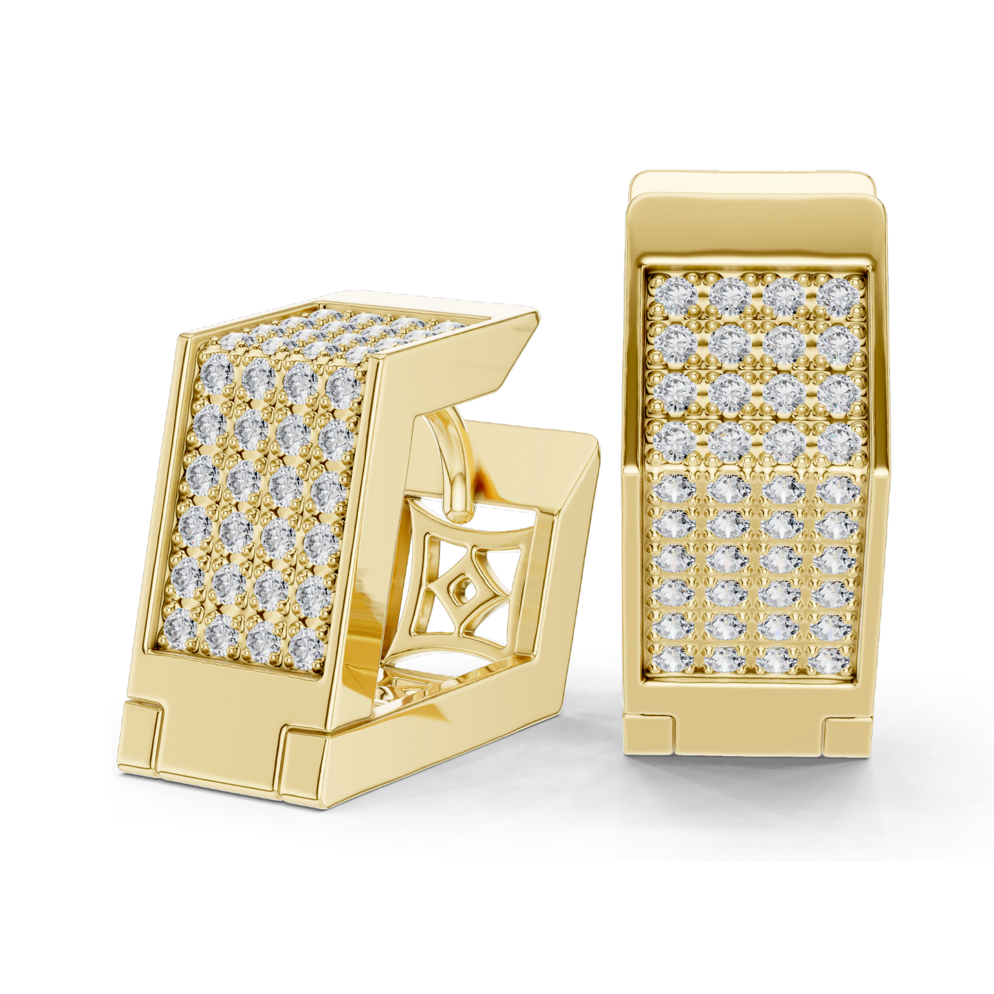 0.4 CT Lab Diamond Earrings | VVS-VS Clarity, EF Color | 18KT, 14KT, 10KT Gold & 925 Silver | Rose, Yellow, White Gold | Moissanite Accent Luxury Jewelry