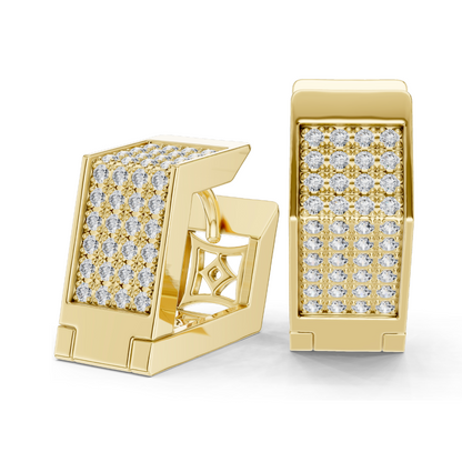 0.4 CT Lab Diamond Earrings | VVS-VS Clarity, EF Color | 18KT, 14KT, 10KT Gold & 925 Silver | Rose, Yellow, White Gold | Moissanite Accent Luxury Jewelry