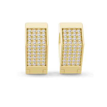 0.4 CT Lab Diamond Earrings | VVS-VS Clarity, EF Color | 18KT, 14KT, 10KT Gold & 925 Silver | Rose, Yellow, White Gold | Moissanite Accent Luxury Jewelry
