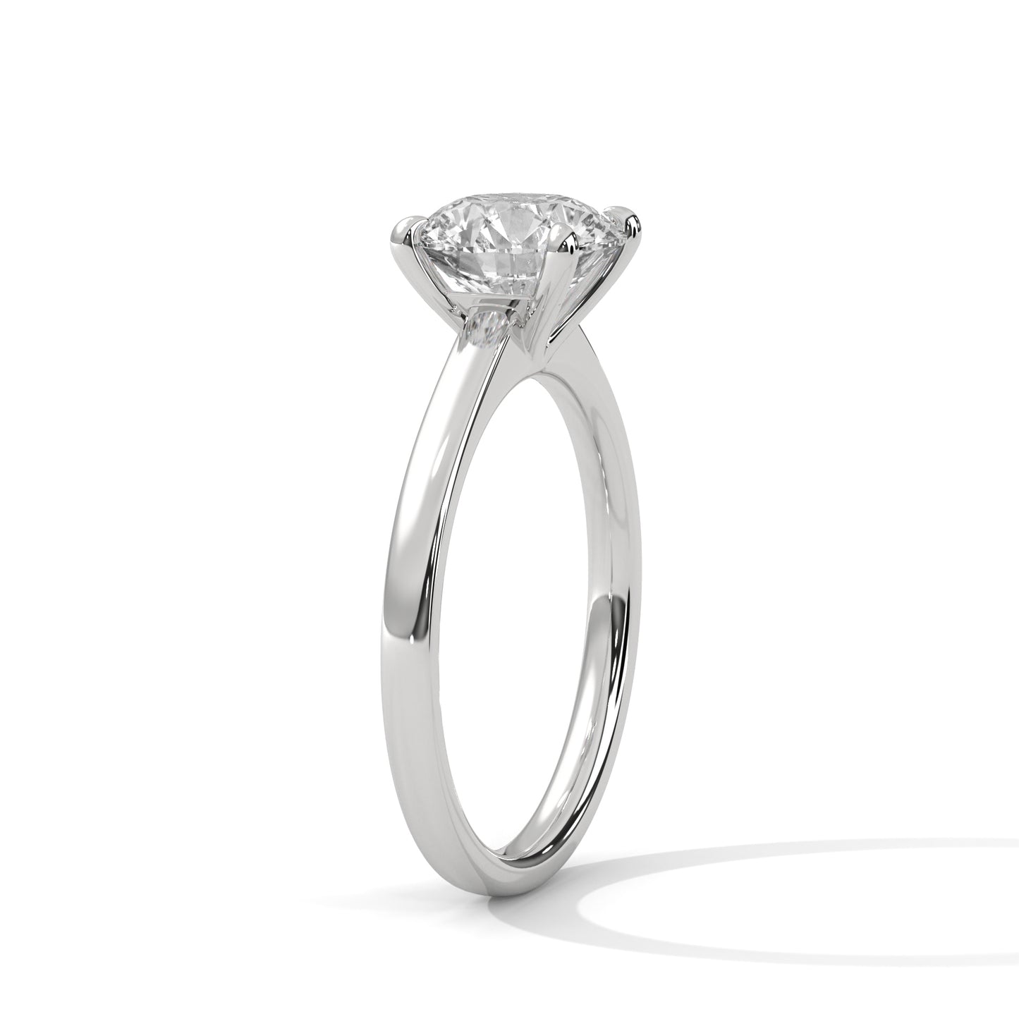 2ct Lab Grown Diamond Solitaire Ring | Round Cut | 14K/18K/10K Gold | Yellow, Rose, White Gold | Engagement Ring for Her | VVS Clarity