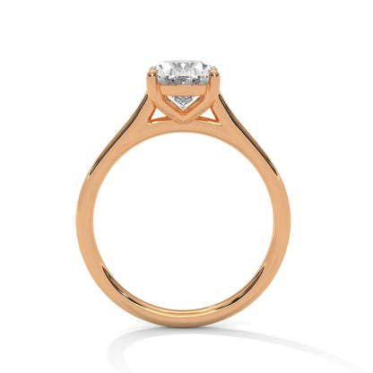 Oval Lab Diamond Solitaire Engagement Ring – 2ct VVS Clarity – Solid Gold in Rose, Yellow or White – Classic Oval Cut Lab Grown Diamond Ring