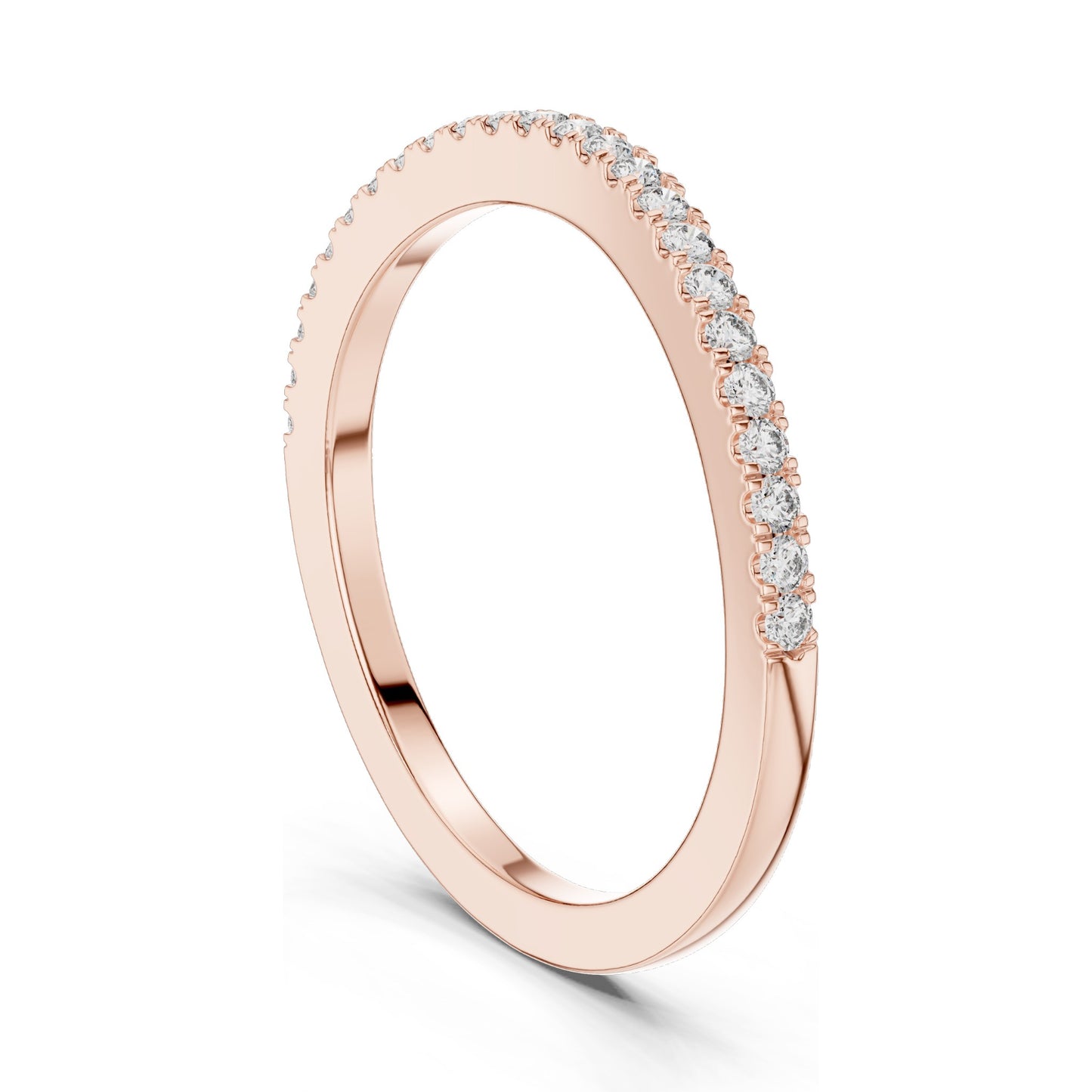 0.216 CT Round Brilliant Cut Lab Diamond Eternity Ring for Women | VVS-VS EF Clarity | 18KT, 14KT, 10KT Gold & 925 Silver | Rose, Yellow, White Gold & Moissanite Options