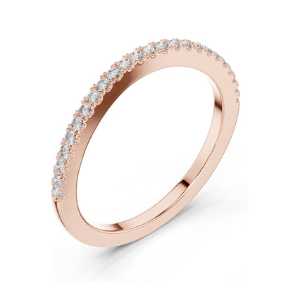0.216 CT Round Brilliant Cut Lab Diamond Eternity Ring for Women | VVS-VS EF Clarity | 18KT, 14KT, 10KT Gold & 925 Silver | Rose, Yellow, White Gold & Moissanite Options