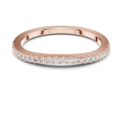 0.216 CT Round Brilliant Cut Lab Diamond Eternity Ring for Women | VVS-VS EF Clarity | 18KT, 14KT, 10KT Gold & 925 Silver | Rose, Yellow, White Gold & Moissanite Options