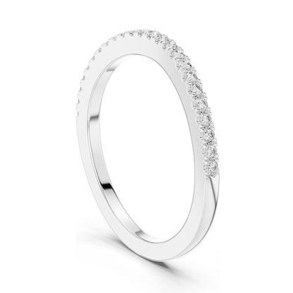 0.216 CT Round Brilliant Cut Lab Diamond Eternity Ring for Women | VVS-VS EF Clarity | 18KT, 14KT, 10KT Gold & 925 Silver | Rose, Yellow, White Gold & Moissanite Options