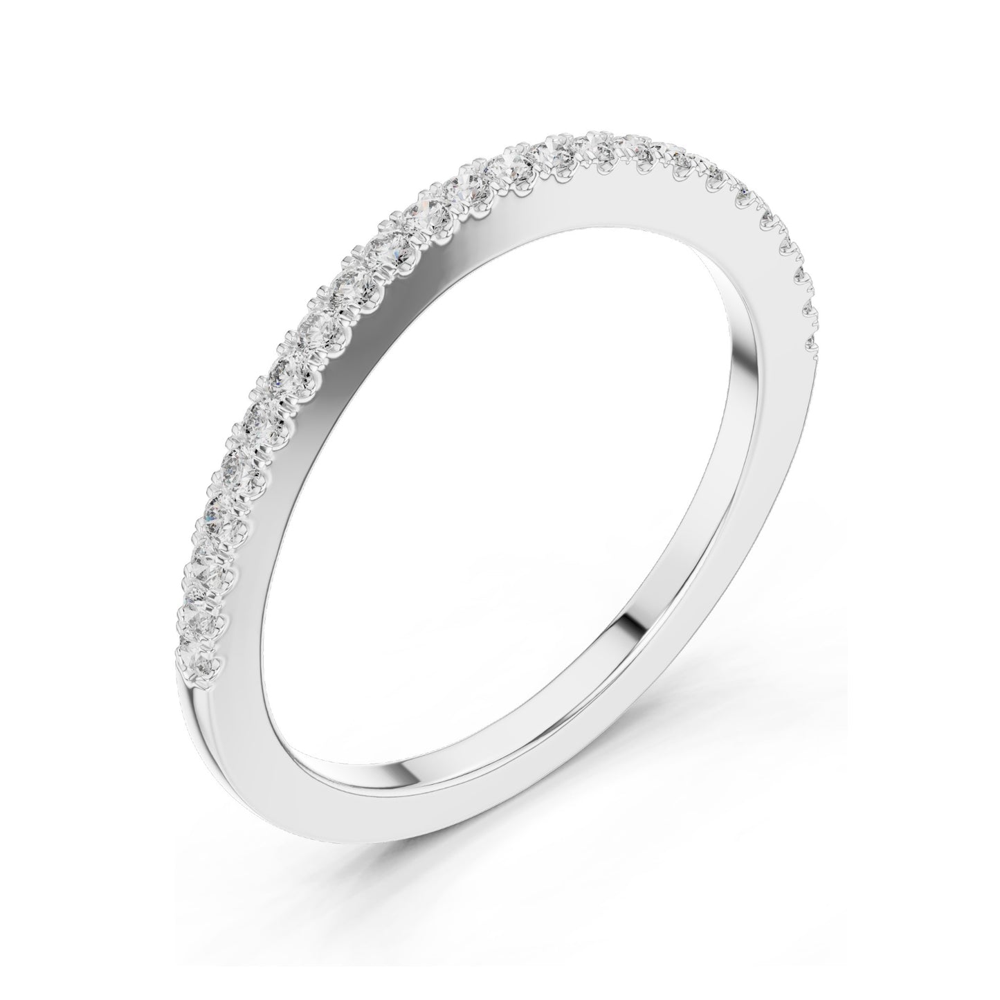 0.216 CT Round Brilliant Cut Lab Diamond Eternity Ring for Women | VVS-VS EF Clarity | 18KT, 14KT, 10KT Gold & 925 Silver | Rose, Yellow, White Gold & Moissanite Options